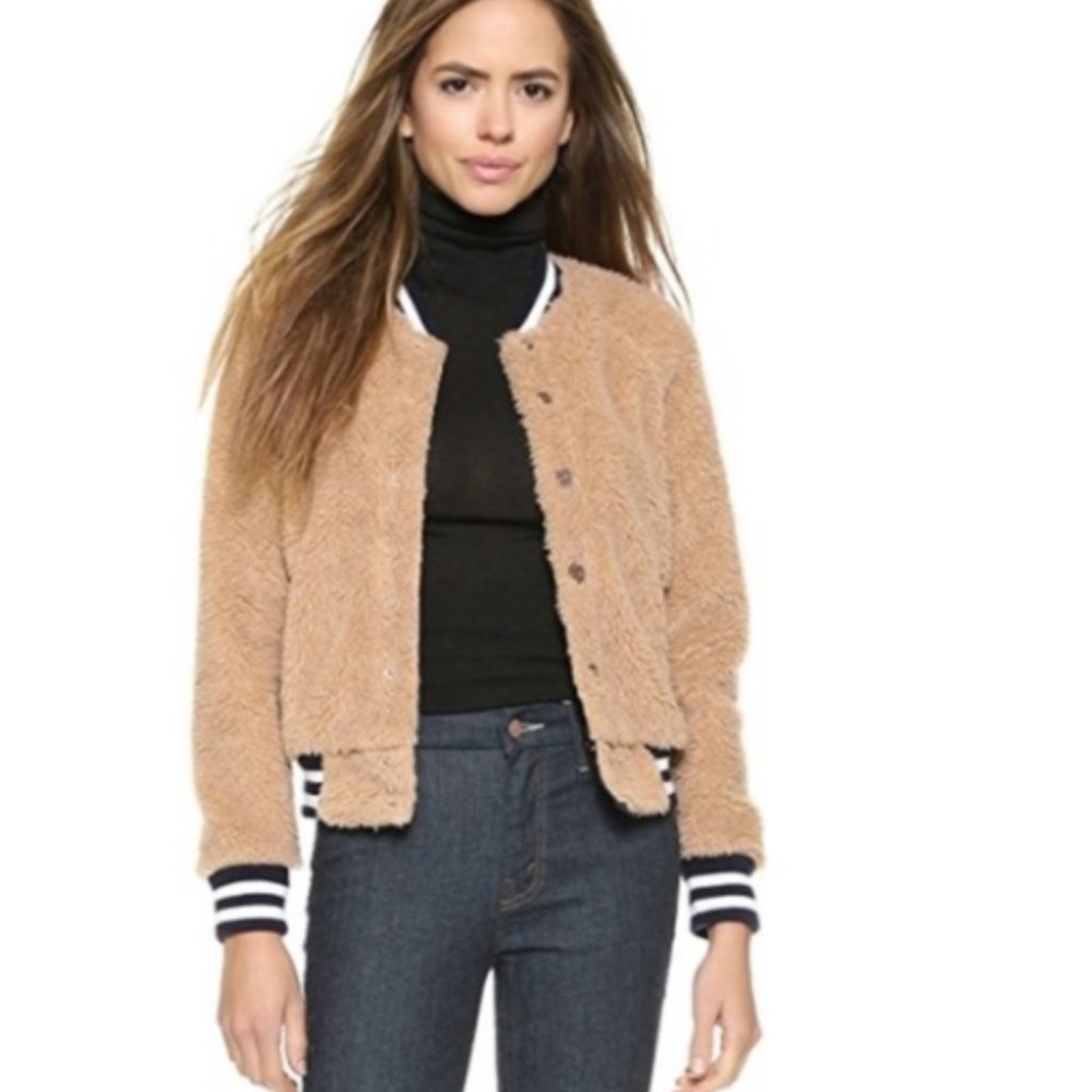 MOTHER Letterman Teddy Jacket